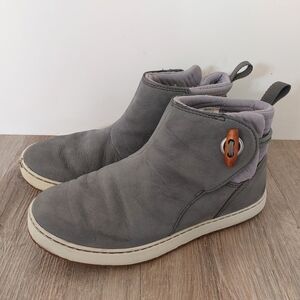 L.L.Bean Mountainside Toggle Boots Size 7.5 Medium Women's Grey